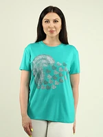 Rhinestone Heart Tee