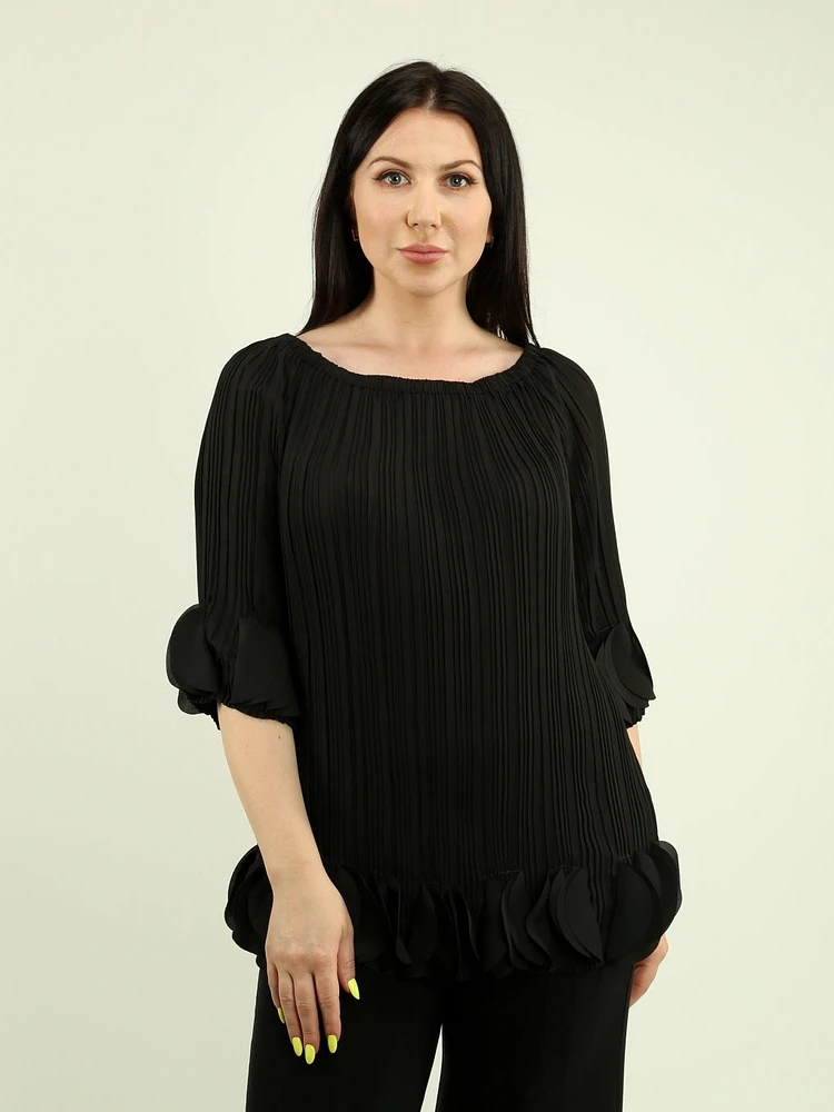 Pleated Tiered Blouse