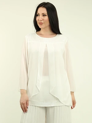 Chiffon Sequin Blouse