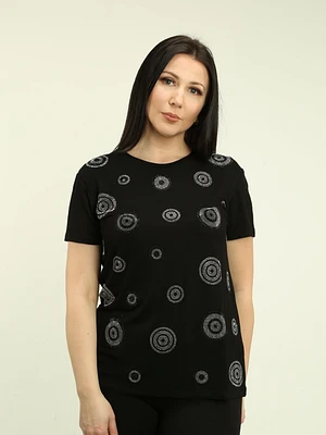 Rhinestone Circle Top