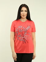 Rhinestone Floral Top