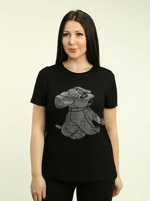 Rhinestone Dog Top