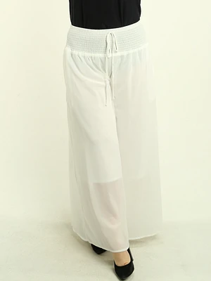 Chiffon Wide-Leg Palazzo Pants