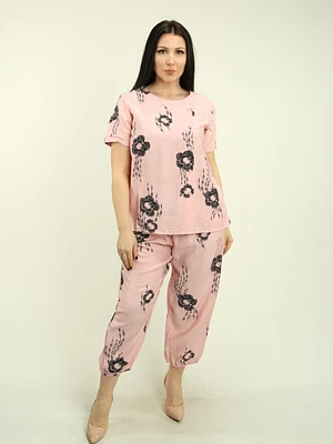 Floral Top & Matching Pant Set
