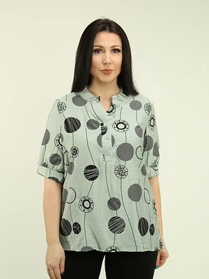 Circle Patterned Blouse