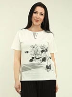 Floral Textured Top