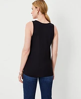 Ann Taylor Mixed Media Tank Top Women's