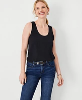 Ann Taylor Mixed Media Tank Top Women's