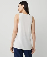 Ann Taylor Mixed Media Tank Top Women's