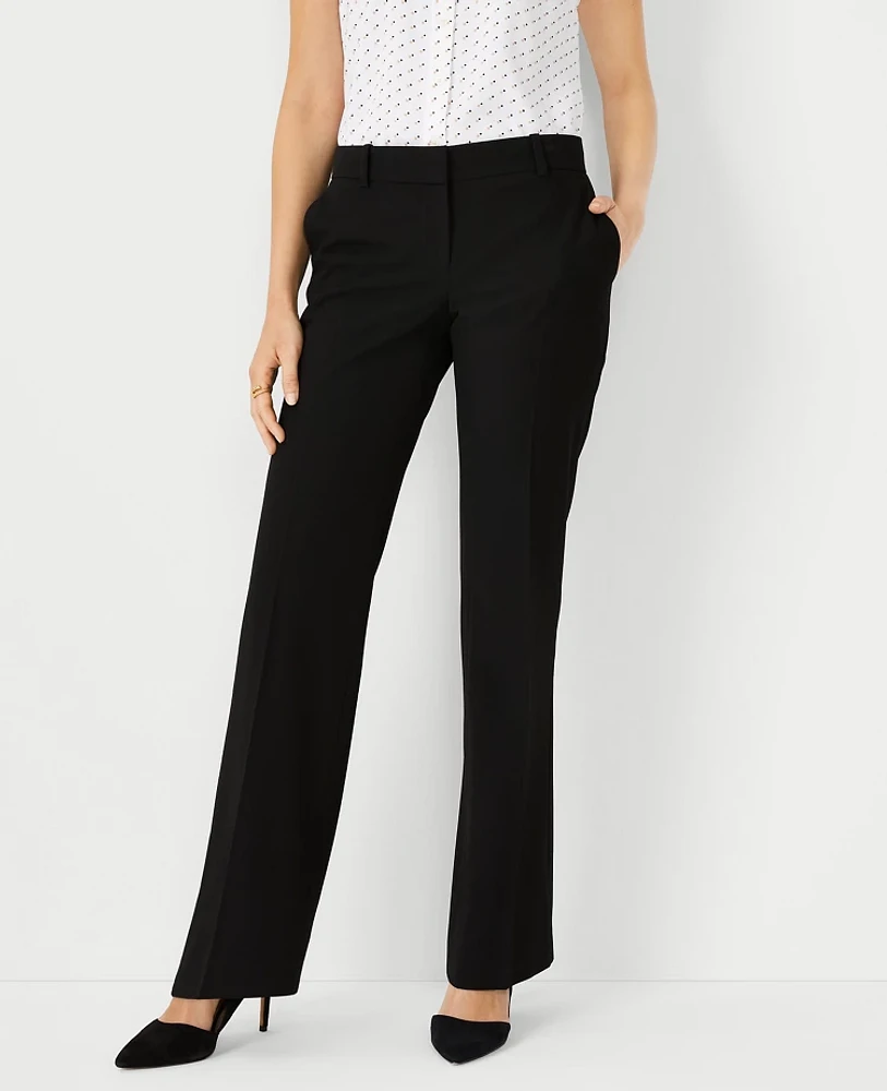 Ann Taylor The Tall Trouser Pant Seasonless Stretch Core Black Women's