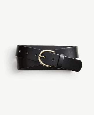 Ann Taylor Wide Leather Trouser Belt Women's