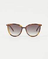 Ann Taylor Beveled Edge Round Sunglasses Women's