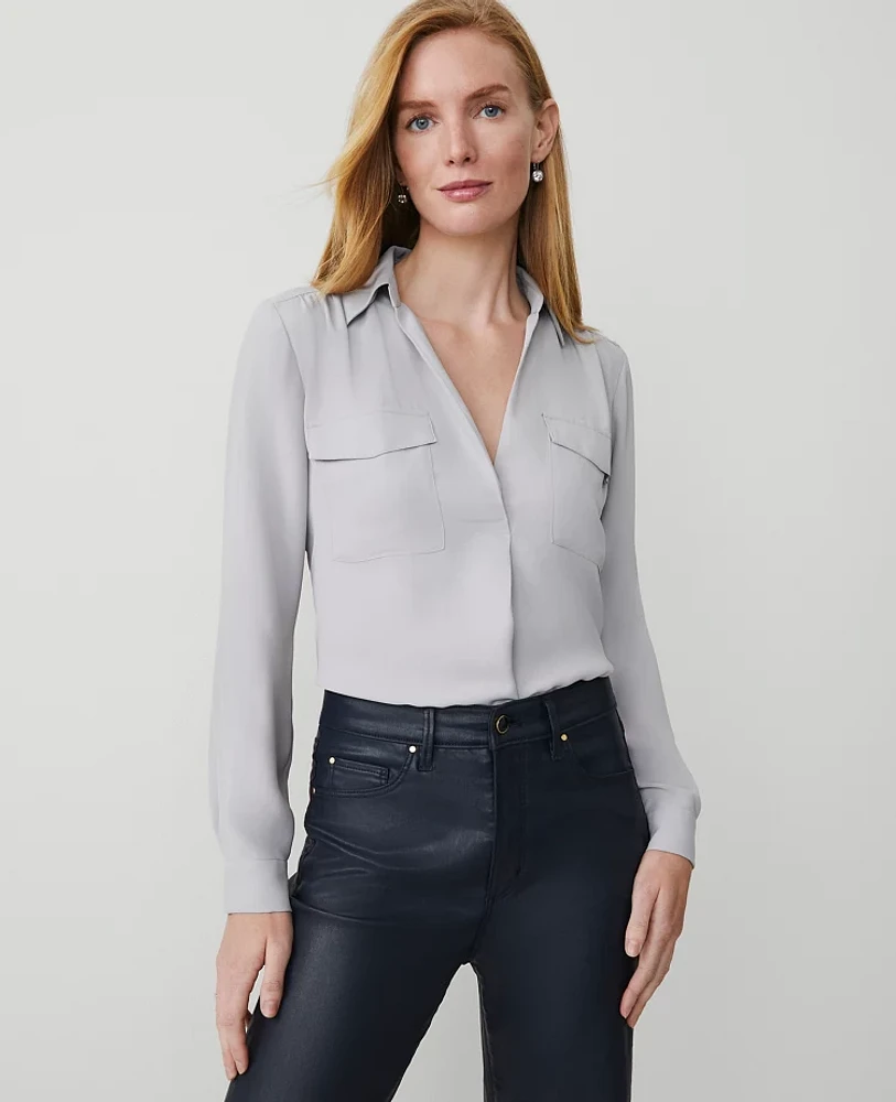 Ann Taylor Camp Shirt Women's