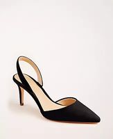 Ann Taylor Kerry Suede Slingback Pumps