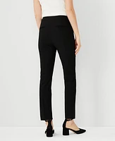 Ann Taylor The Side Zip Ankle Pant Bi-Stretch Black Women's