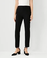 Ann Taylor The Side Zip Ankle Pant Bi-Stretch Black Women's