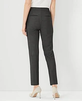 Ann Taylor The Side Zip Ankle Pant Bi-Stretch Dark Grey Women's