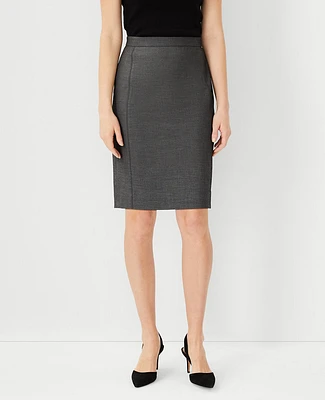 Ann Taylor The Pencil Skirt Bi-Stretch Dark Grey Women's