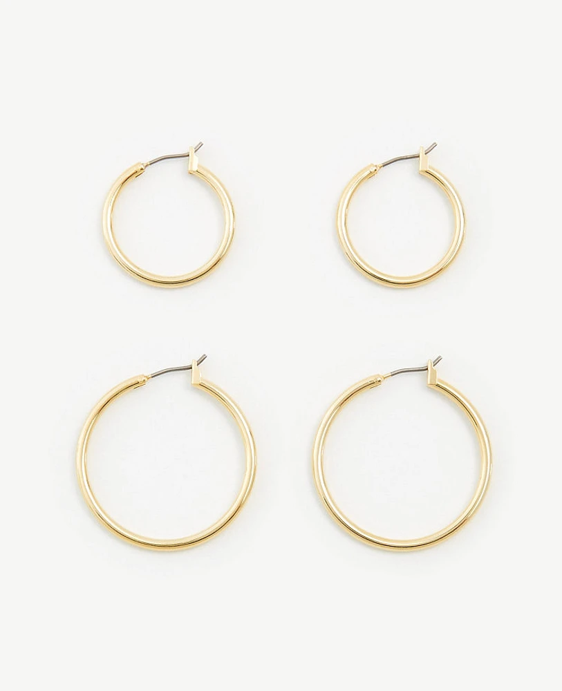 Ann Taylor Hoop Earring Set Women's