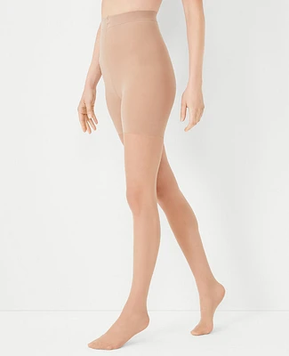 Ann Taylor Sheer Control Top Tights Natural Women's