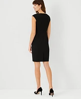 Ann Taylor The Scoop Neck Dress Bi-Stretch Black Women's