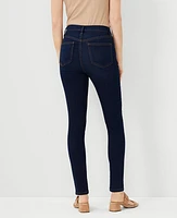 Ann Taylor Petite Curvy Sculpting Pocket Highest Rise Skinny Jeans Classic Dark Indigo Wash Women's