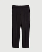 Ann Taylor The Pintucked Straight Leg Pant Double Knit Black Women's