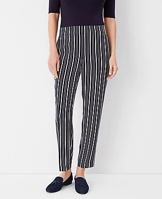 Ann Taylor The Striped Easy Ankle Pant