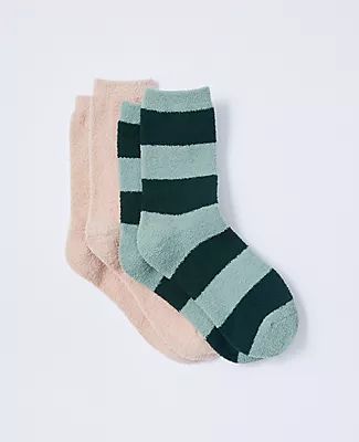 Ann Taylor Striped Cozy Sock Set