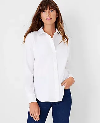 Ann Taylor Petite Relaxed Perfect Shirt