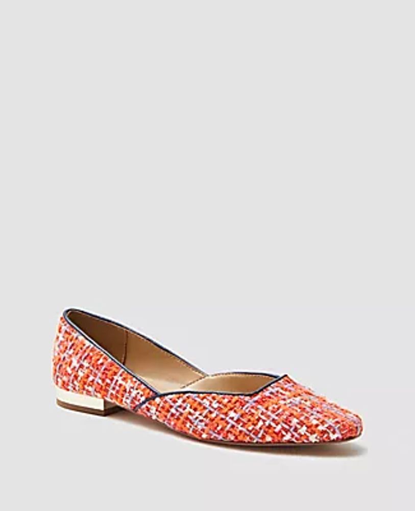 Ann Taylor Tweed Ballet Flats