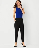 Ann Taylor The Petite Eva Easy Ankle Pant Black Women's