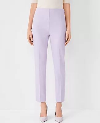 Ann Taylor The Petite High Waist Ankle Pant in Bi-Stretch - Curvy Fit