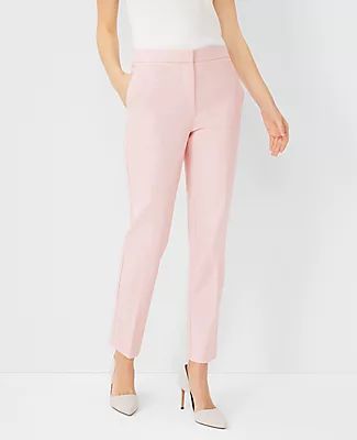 Ann Taylor The Tall High Waist Ankle Pant in Stretch Cotton