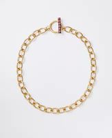 Ann Taylor Toggle Chain Statement Necklace
