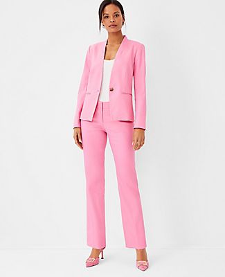 Ann Taylor The High Rise Straight Pant in Linen Blend Twill