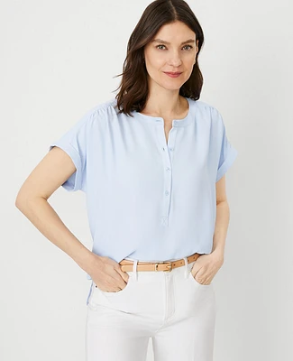 Ann Taylor Drop Shoulder Popover Top Women's