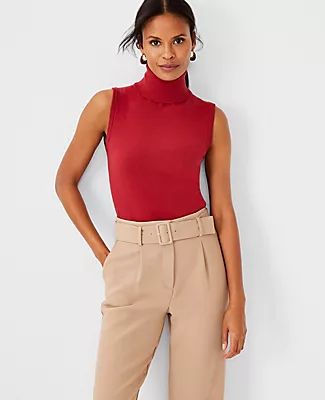 Ann Taylor Turtleneck Sweater Shell Top