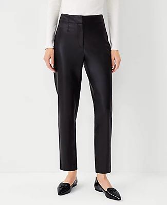 Ann Taylor The Faux Leather Slim Pant
