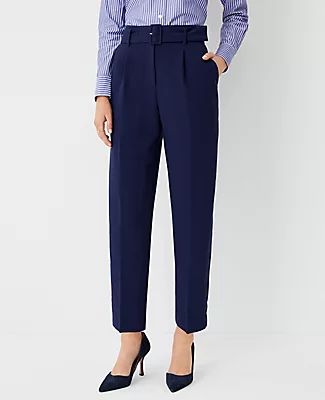Ann Taylor The Belted High Waist Taper Pant