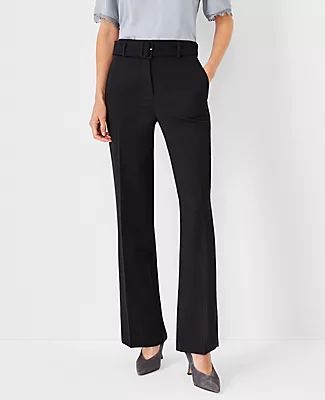 Ann Taylor The High Waist Belted Boot Cut Pant