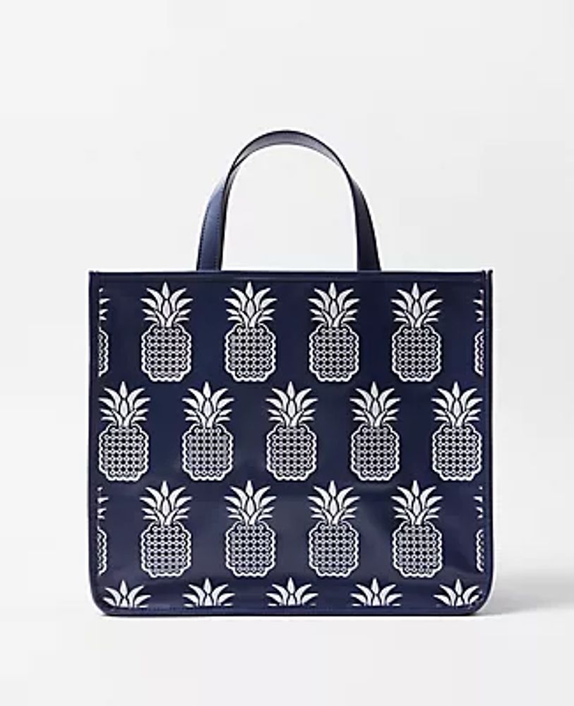 Ann Taylor Pineapple Tote Bag