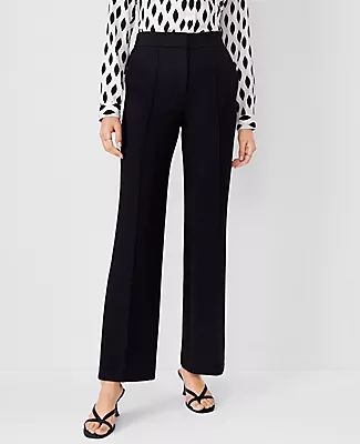 Ann Taylor The Pintucked High Rise Trouser Pant Double Knit