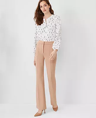 Ann Taylor The Pintucked Trouser Pant Double Knit