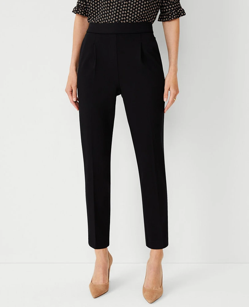 Ann Taylor The Eva Easy Ankle Pant Knit Black Women's