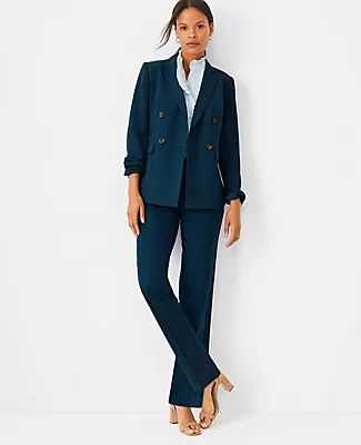 Ann Taylor The Petite Straight Pant Airy Wool Blend