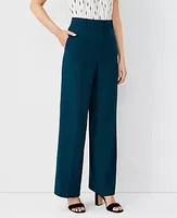 Ann Taylor The Petite Wide Leg Pant Airy Wool Blend - Curvy Fit