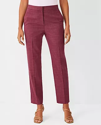 Ann Taylor The Petite Eva Ankle Pant in Cross Weave - Curvy Fit