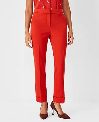 Ann Taylor The Petite High Waist Everyday Ankle Pant Double Knit - Curvy Fit