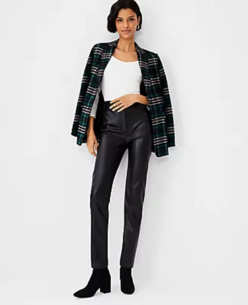 Ann Taylor The High Waist Audrey Pant in Faux Leather
